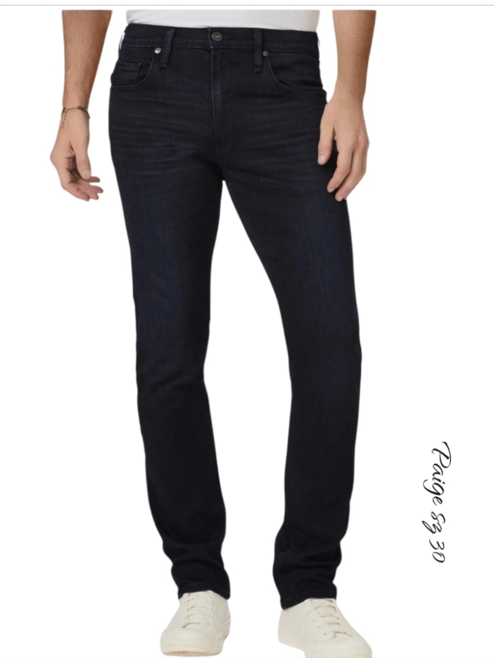 NWT Paige Men’s Federal Slim Straight Jeans Inkwell Dark Wash Size 30 Stretch